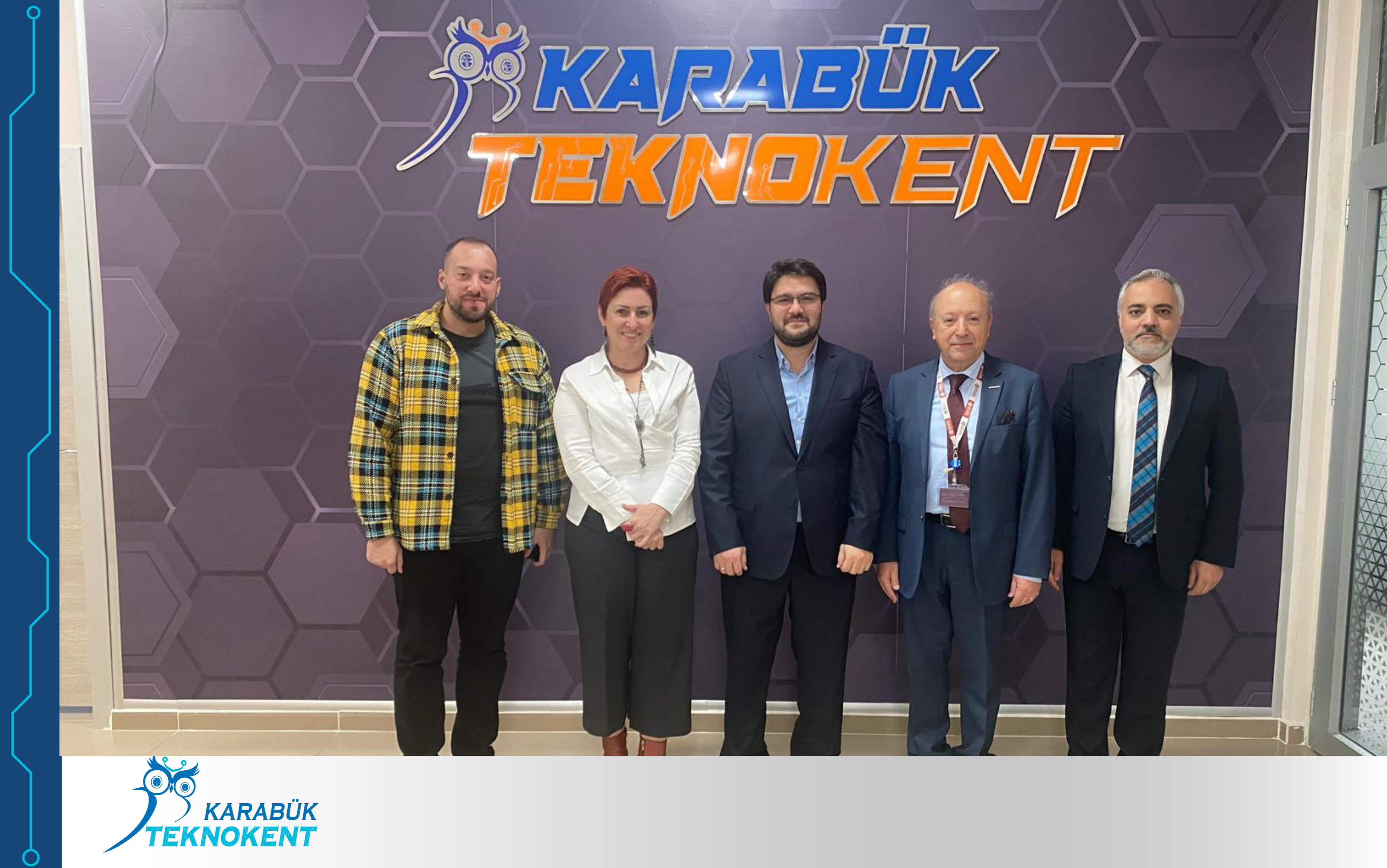 Ostim Üniversitesi Rektör Yardımcısı Prof. Dr. Serdar MÜLDÜR, Genel Sekreter Yardımcısı Esra DEMİRCİ ve OSTİMTech Teknoloji Transfer Ofisi Öğr. Gör. Gökhan TOPAL, Karabük Teknokent Genel Müdürü Dr. Öğr. Üyesi Samet NOHUTÇU'yu ziyaret etti.