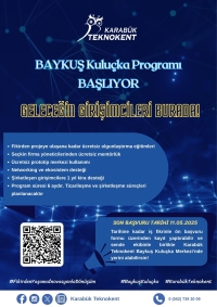 🎉 Karabük Teknokent Baykuş Kuluçka Programı 2025 Başvuruları Başladı!